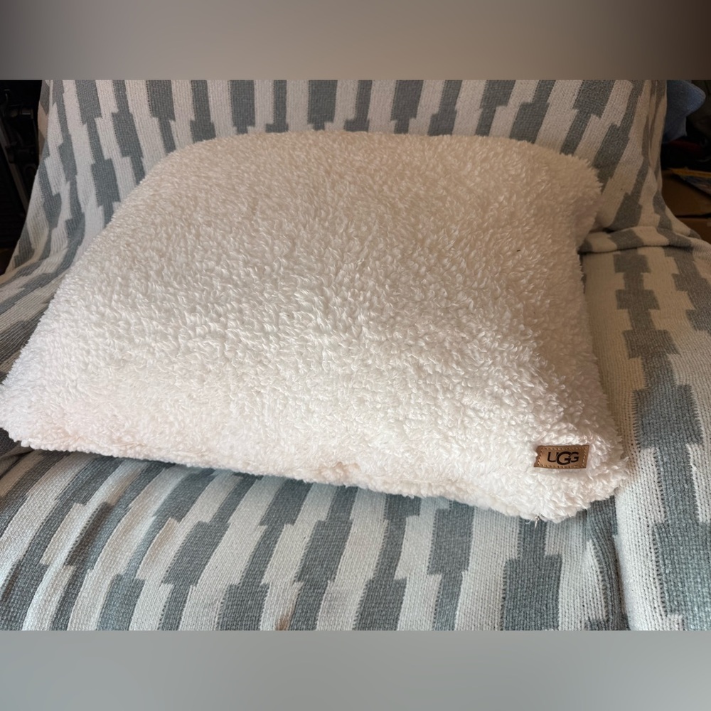 UGG Cream Plush Pillow